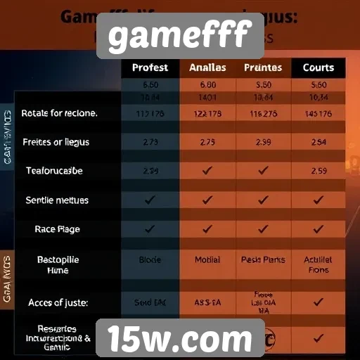 Comparativo entre gamefff e outras plataformas de jogos